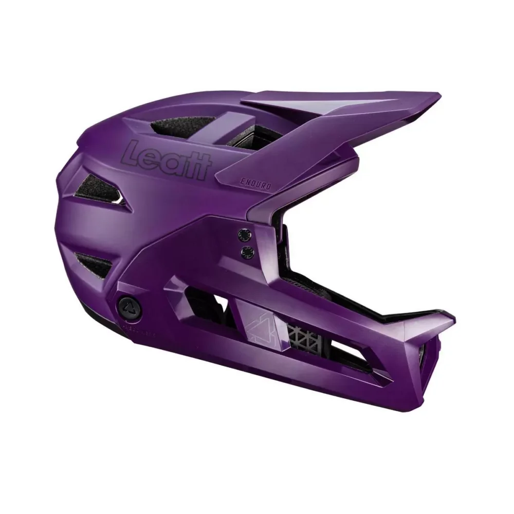 LEATT  Casco Integrale MTB Enduro 2.0 Con Mentoniera Removibile Viola - immagine 2
