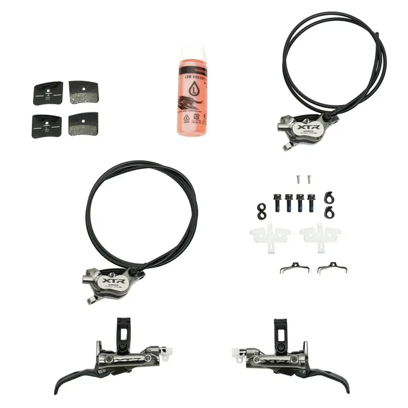 SHIMANO XTR Freno (Upgrade kit) Sx / Ant., Dx / Post. Metallica con aletta Senza adattatore 1000 (black), 1700 (black) - immagine 4